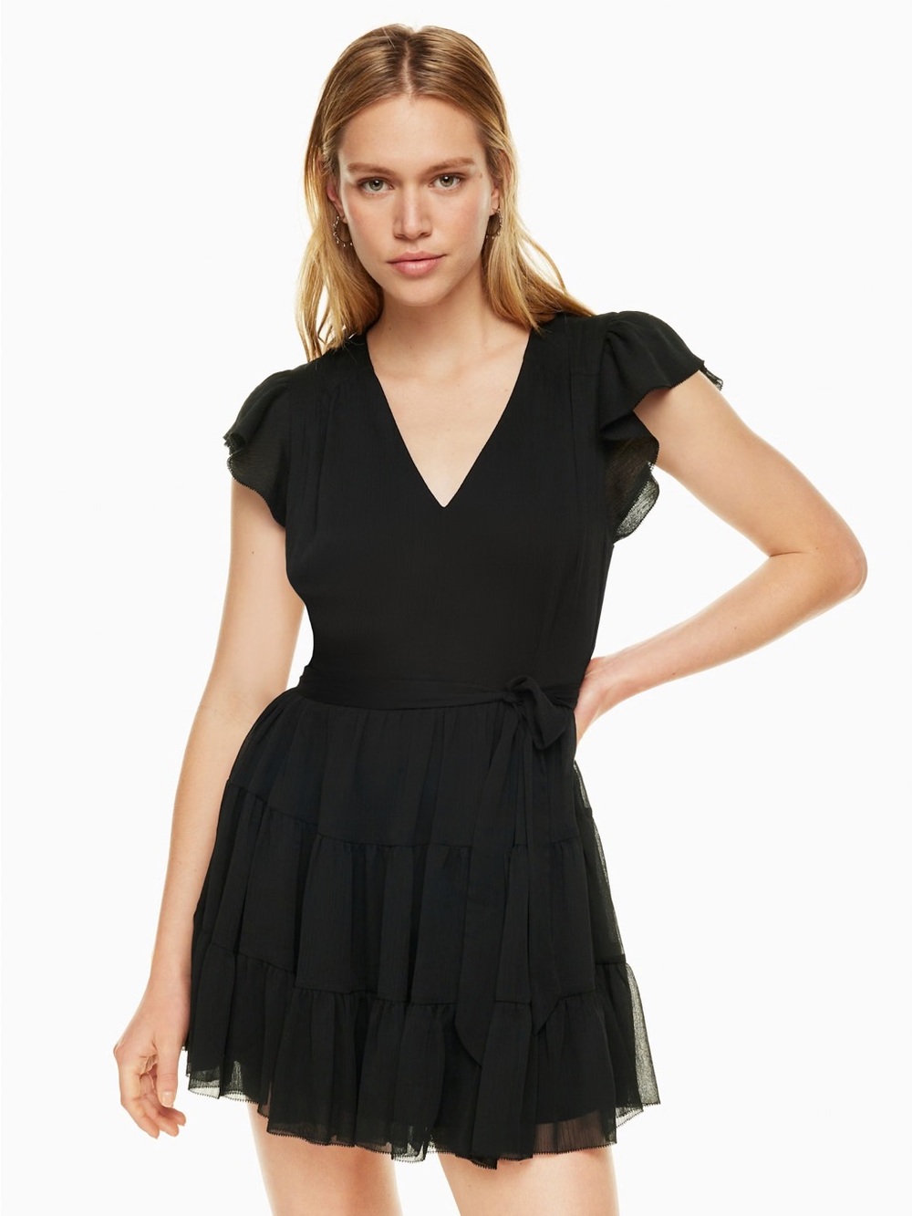 Aritzia Little Moon Black Rhea Dress in Medium